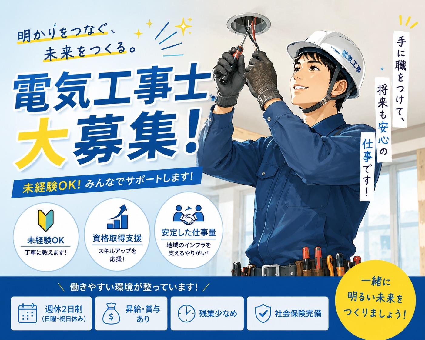 未経験者歓迎！現場作業員募集中　（株）秀栄