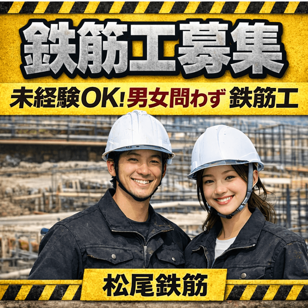 松尾鉄筋【鉄筋工求む】